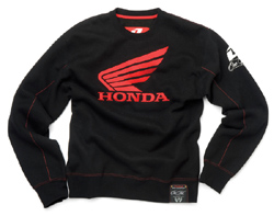Honda Pitcrew Crew Neck Sweatshirt Black